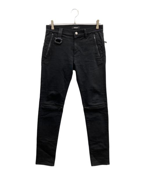 UNDERCOVER（アンダーカバー）UNDERCOVER (アンダーカバー) ジップデザインデニムパンツ ブラック サイズ:1の古着・服飾アイテム