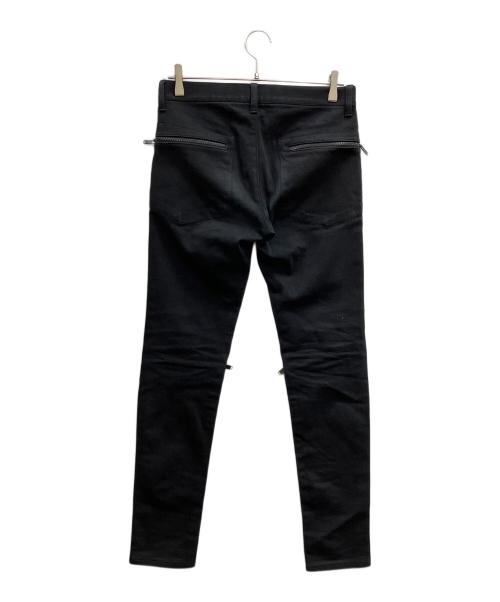 UNDERCOVER（アンダーカバー）UNDERCOVER (アンダーカバー) ジップデザインデニムパンツ ブラック サイズ:1の古着・服飾アイテム