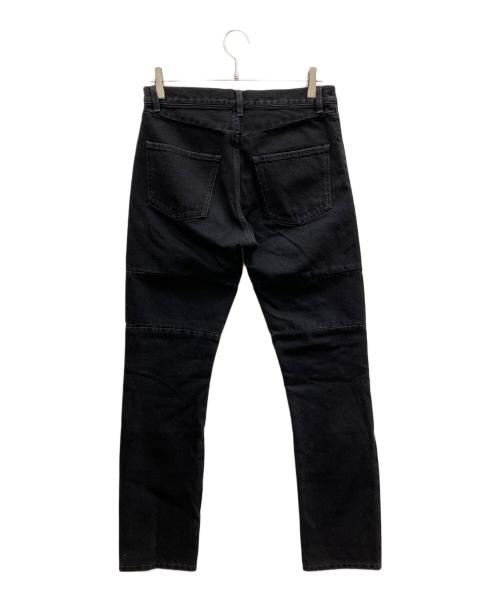 UNDERCOVER（アンダーカバー）UNDERCOVER (アンダーカバー) カツラギヒザリブ切替デニムパンツ ブラック サイズ:2の古着・服飾アイテム