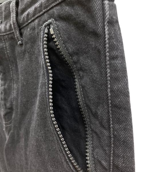 UNDERCOVER（アンダーカバー）UNDERCOVER (アンダーカバー) カツラギヒザリブ切替デニムパンツ ブラック サイズ:2の古着・服飾アイテム
