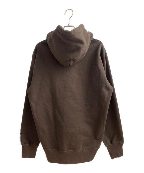 UNDERCOVER（アンダーカバー）UNDERCOVER (アンダーカバー) Markus Akesson (マーカス アーケッソン)) The Mask / 度詰キモウウラケHoodie ブラウン×ブルー サイズ:3の古着・服飾アイテム