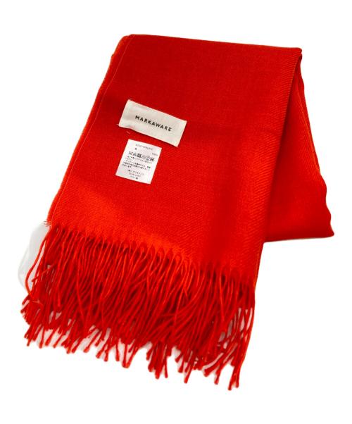 MARKAWARE（マーカウェア）MARKAWARE (マーカウェア) ALPACA SCALF レッドの古着・服飾アイテム