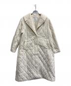 SLOBE IENAスローブ イエナ）の古着「ナイロンタスランキルティングロングコート」｜アイボリー