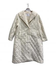 SLOBE IENA（スローブ イエナ）の古着「ナイロンタスランキルティングロングコート」｜アイボリー