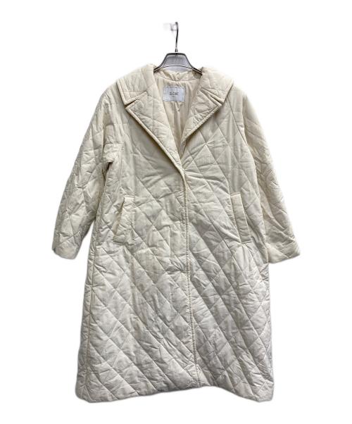 SLOBE IENA（スローブ イエナ）SLOBE IENA (スローブ イエナ) ナイロンタスランキルティングロングコート アイボリー サイズ:FREEの古着・服飾アイテム