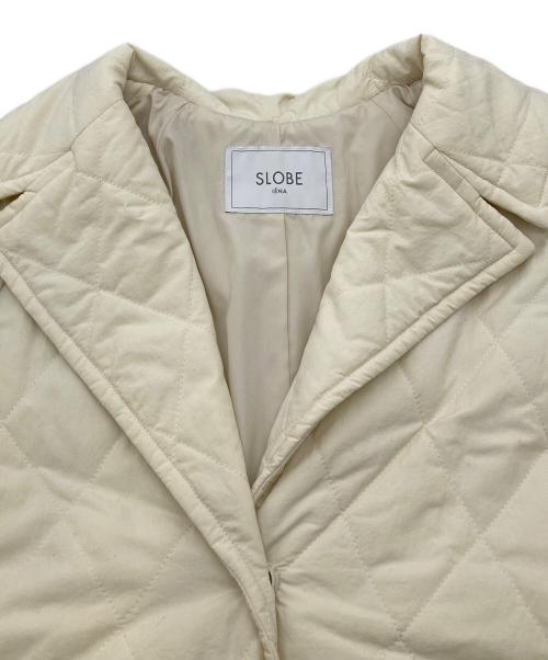 SLOBE IENA（スローブ イエナ）SLOBE IENA (スローブ イエナ) ナイロンタスランキルティングロングコート アイボリー サイズ:FREEの古着・服飾アイテム