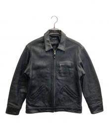 Schott（ショット）の古着「LEATHER TRACKER JACKET」｜ブラック