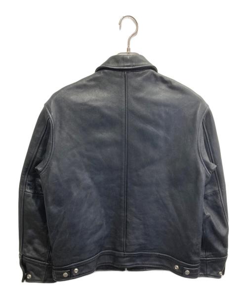 Schott（ショット）Schott (ショット) LEATHER TRACKER JACKET ブラック サイズ:Sの古着・服飾アイテム