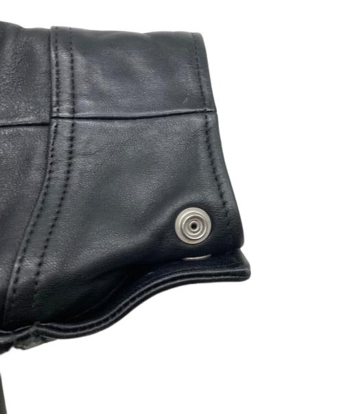 Schott（ショット）Schott (ショット) LEATHER TRACKER JACKET ブラック サイズ:Sの古着・服飾アイテム
