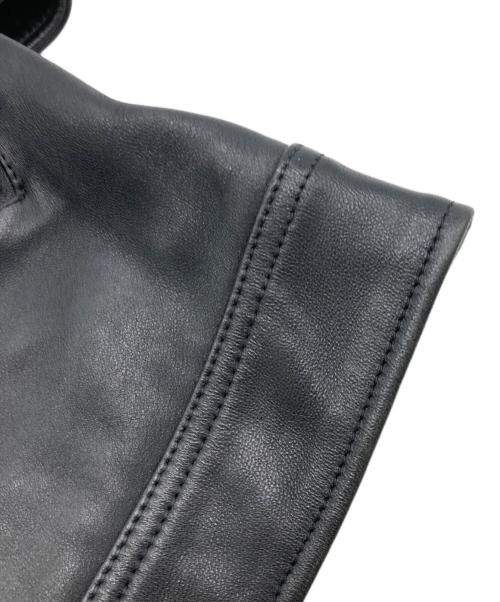 Schott（ショット）Schott (ショット) LEATHER TRACKER JACKET ブラック サイズ:Sの古着・服飾アイテム