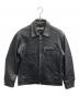 Schott（ショット）の古着「LEATHER TRACKER JACKET」｜ブラック