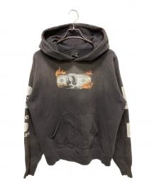 SAINT MICHAEL×PAY MONEY TO MY PAIN（セントマイケル×ペイ・マネー・トゥ・マイ ペイン）の古着「BRND MONEY / BK / プルオーバフーディー」｜ブラック