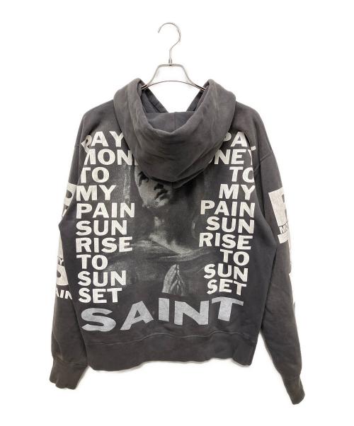 SAINT MICHAEL（セントマイケル）SAINT MICHAEL (セントマイケル) PAY MONEY TO MY PAIN (ペイ・マネー・トゥ・マイ ペイン) BRND MONEY / BK / プルオーバフーディー ブラック サイズ:Lの古着・服飾アイテム