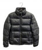 JACKROSEジャックローズ）の古着「レザーダウンジャケット」｜ブラック