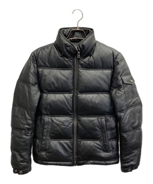 JACKROSE（ジャックローズ）JACKROSE (ジャックローズ) レザーダウンジャケット ブラック サイズ:3の古着・服飾アイテム