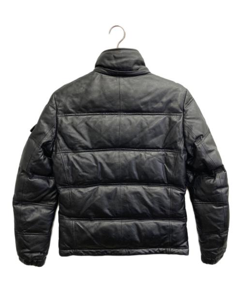 JACKROSE（ジャックローズ）JACKROSE (ジャックローズ) レザーダウンジャケット ブラック サイズ:3の古着・服飾アイテム