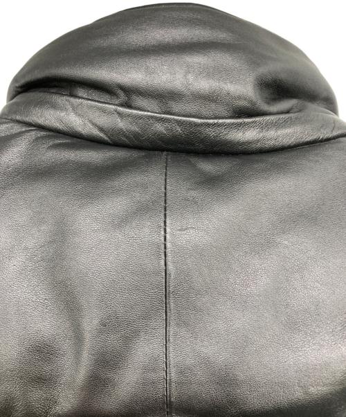 JACKROSE（ジャックローズ）JACKROSE (ジャックローズ) レザーダウンジャケット ブラック サイズ:3の古着・服飾アイテム