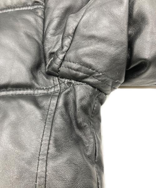 JACKROSE（ジャックローズ）JACKROSE (ジャックローズ) レザーダウンジャケット ブラック サイズ:3の古着・服飾アイテム