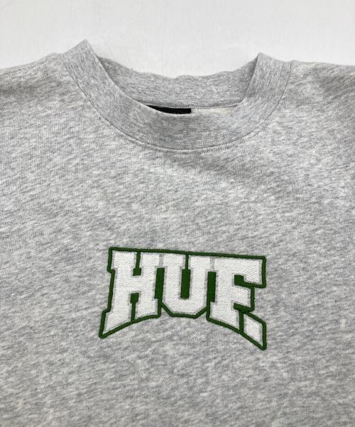 HUF（ハフ）HUF (ハフ) HOME TEAM CREWNECK グレー サイズ:Sの古着・服飾アイテム