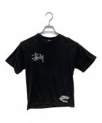 stussyステューシー）の古着「プリントTシャツ」｜ブラック