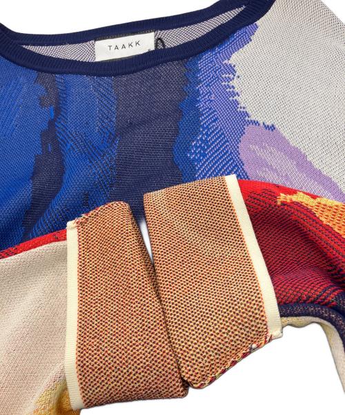 TAAKK（ターク）TAAKK (ターク) JACQUARD KNIT ホワイト サイズ:2の古着・服飾アイテム