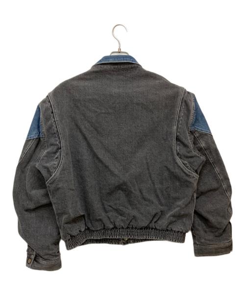 orSlow（オアスロウ）orSlow (オアスロウ) BEAMS (ビームス) Martys デニム ブルゾン ブラック×インディゴ サイズ:Mの古着・服飾アイテム