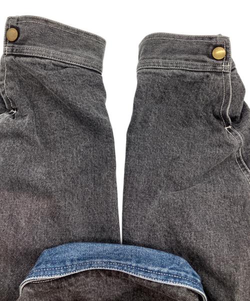 orSlow（オアスロウ）orSlow (オアスロウ) BEAMS (ビームス) Martys デニム ブルゾン ブラック×インディゴ サイズ:Mの古着・服飾アイテム