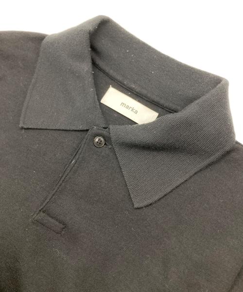 MARKA（マーカ）MARKA (マーカ) POLO SUPER140s WOOL DOUBLE JERSEY WASHABLE ブラック サイズ:1の古着・服飾アイテム