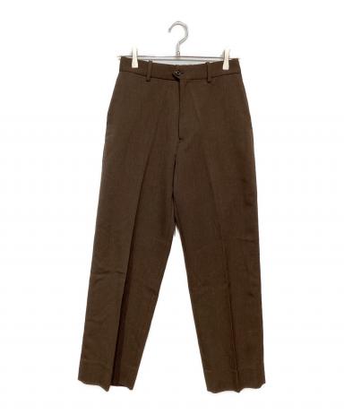 【瀬戸大橋店】 中古 markaware | マーカウェア パンツ A21C-04PT01C ブラウン サイズ：2 【107】 中古・古着通販】MARKAWARE (マーカウェア) FLAT FRONT TROUSERS