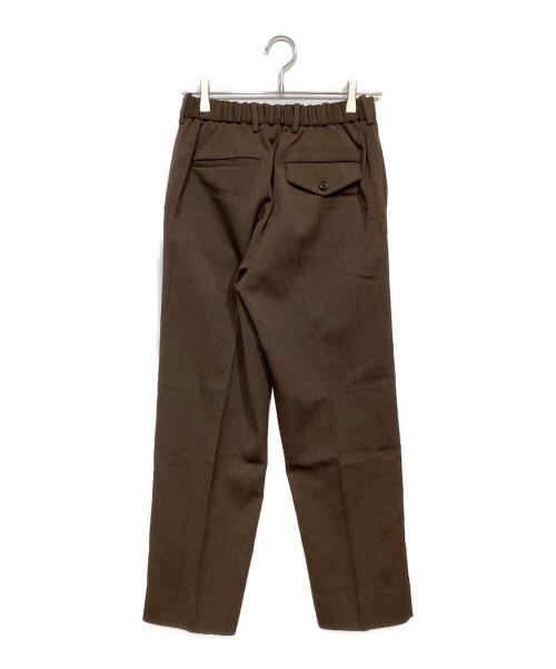MARKAWARE（マーカウェア）MARKAWARE (マーカウェア) FLAT FRONT TROUSERS ブラウン サイズ:1の古着・服飾アイテム