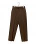 MARKAWARE（マーカウェア）の古着「FLAT FRONT TROUSERS」｜ブラウン