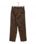 MARKAWARE (マーカウェア) FLAT FRONT TROUSERS ブラウン サイズ:1：10000円