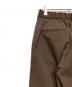 中古・古着 MARKAWARE (マーカウェア) FLAT FRONT TROUSERS ブラウン サイズ:1：10000円