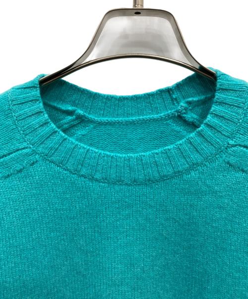 cash&barba（キャッシュ&バルバ）cash&barba (キャッシュ&バルバ) キャッシュベイビー クルーネック ブルー サイズ:1の古着・服飾アイテム