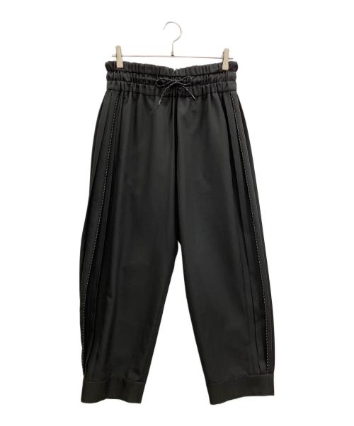 itochi（イトチ）itochi (イトチ) Polyester Linon pleated track pants ブラック サイズ:Freeの古着・服飾アイテム