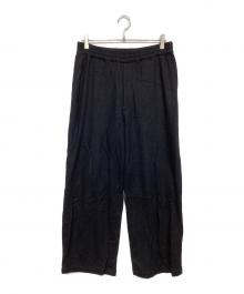 Graphpaper（グラフペーパー）の古着「Wool Smooth Flannel Easy Wide Pants」｜ブラック