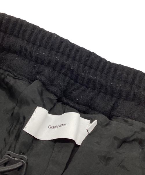 Graphpaper（グラフペーパー）Graphpaper (グラフペーパー) Wool Smooth Flannel Easy Wide Pants ブラック サイズ:1の古着・服飾アイテム