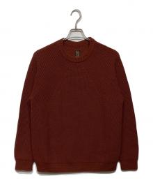 BATONER（バトナ―）の古着「SIGNATURE CREW NECK BN-22FM-030」｜ブラウン