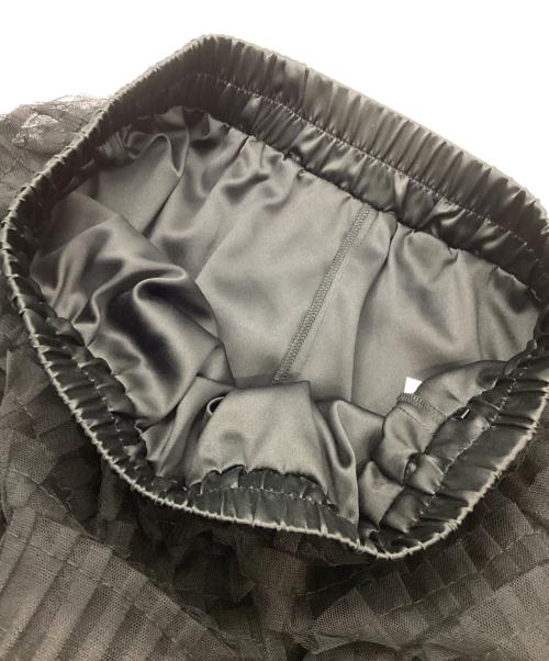 Ameri（アメリ）Ameri (アメリ) BLACK TULLE RAFFLE SKIRT　0125109260360 ブラック サイズ:Mの古着・服飾アイテム