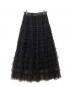 Ameri（アメリ）の古着「BLACK TULLE RAFFLE SKIRT　0125109260360」｜ブラック