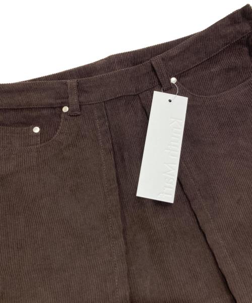 Knuth Marf（クヌースマーフ）Knuth Marf (クヌースマーフ) 2piece zip flare pants　KM25SUG06 ブラウン サイズ:Mの古着・服飾アイテム