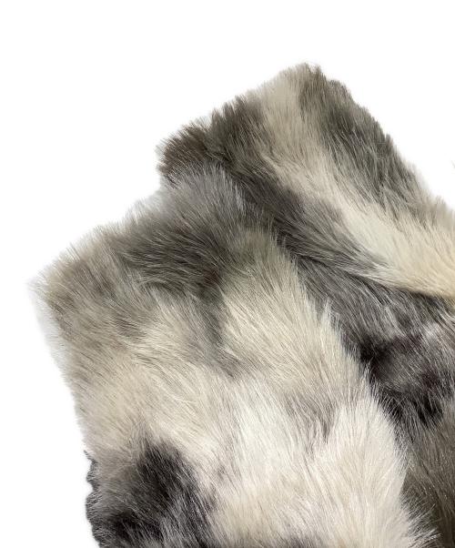 JEANASIS（ジーナシス）JEANASIS (ジーナシス) MIXカラーファーブルゾン　JS071661SL ベージュ サイズ:Fの古着・服飾アイテム