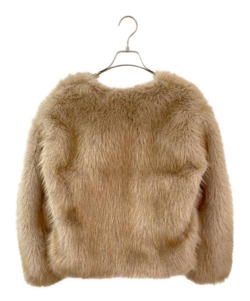 1er Arrondissement（プルミエ アロンディスモン）1er Arrondissement (プルミエ アロンディスモン) ECOPELファーショートコート ブラウン サイズ:36の古着・服飾アイテム