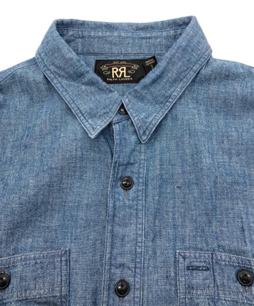 RRL（ダブルアールエル）RRL (ダブルアールエル) シャンブレーシャツ インディゴ サイズ:Mの古着・服飾アイテム
