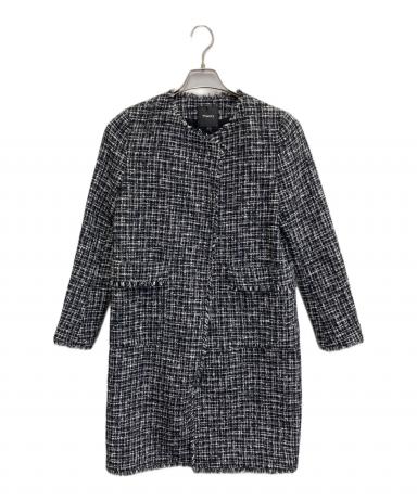 中古・古着通販】theory (セオリー) ノーカラーツイードコート