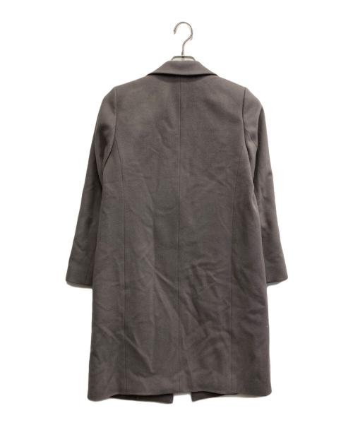 INDIVI（インディヴィ）INDIVI (インディヴィ) ウール100％チェスターコート グレー サイズ:38の古着・服飾アイテム