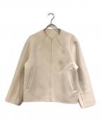23区ニジュウサンク）の古着「ウールリバーショートブルゾン」｜アイボリー