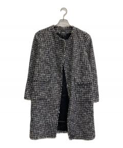 中古・古着通販】theory (セオリー) チャンキーツイードニットコート