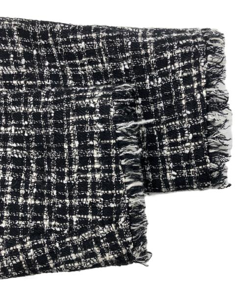 theory（セオリー）theory (セオリー) ノーカラーツイードコート ブラック サイズ:Sの古着・服飾アイテム