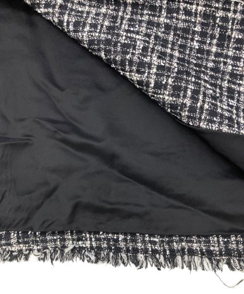 theory（セオリー）theory (セオリー) ノーカラーツイードコート ブラック サイズ:Sの古着・服飾アイテム